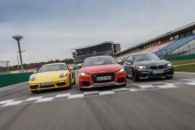 Тест драйв Audi TT RS Coupe, BMW M2, Porsche 718 Cayman S: ветрено