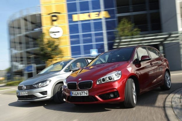 Тест драйв BMW 2 Series Active Tourer против VW Sportsvan: семейные радости