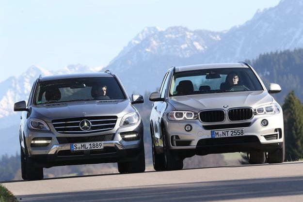Тест драйв BMW X5 xDrive 25d против Mercedes ML 250 Bluetec: Дуэль дизельных принцев