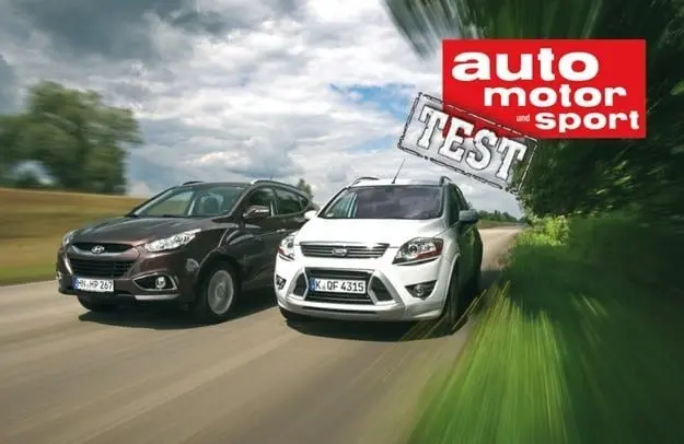 Тест драйв Ford Kuga 2.0 TDCI против Hyundai ix35 2.0 CRDI: мальчики для всего