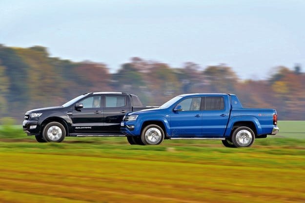 Тест драйв Ford Ranger 3.2 TDCI и VW Amarok 3.0 TDI: пикапы для Европы