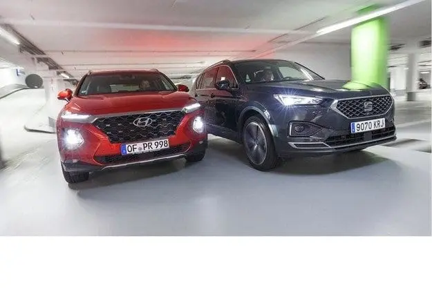 Тест драйв Hyundai Santa Fe, Seat Tarraco: 7-местные модели дизельных внедорожников