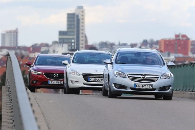 Тест драйв Mazda 6 против Opel Insignia и Peugeot 508: время отпуска