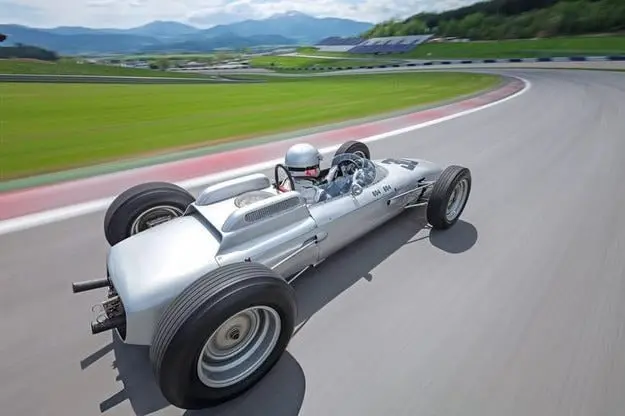 Тест драйв Porsche 804 из Формулы-1: старое серебро