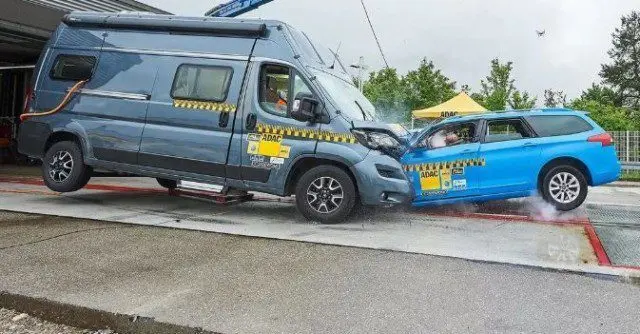 Новый краш-тест ADAC - кемпер против автомобиля