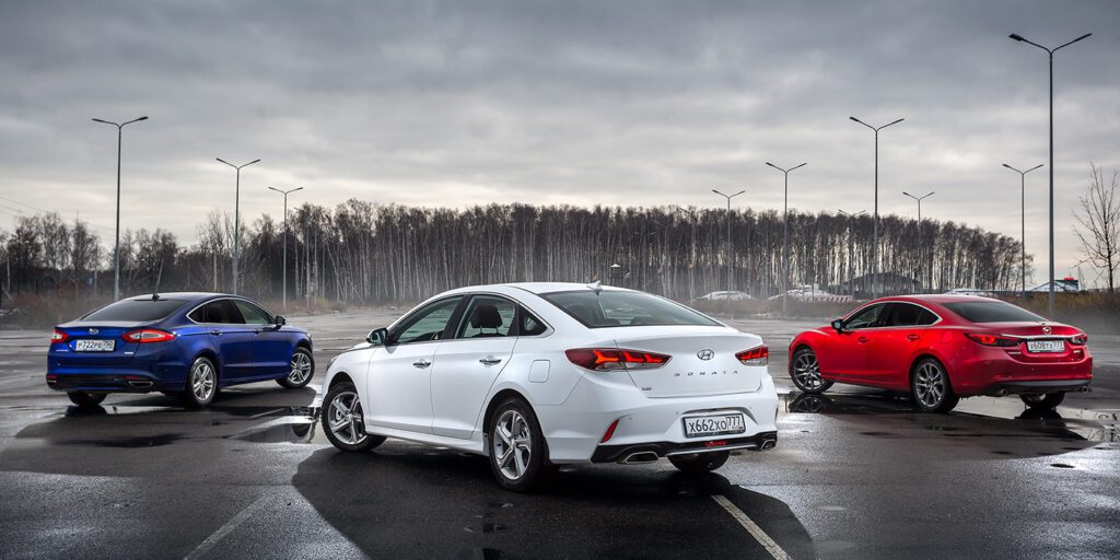 Тест-драйв Hyundai Sonata против Mazda6 и Ford Mondeo
