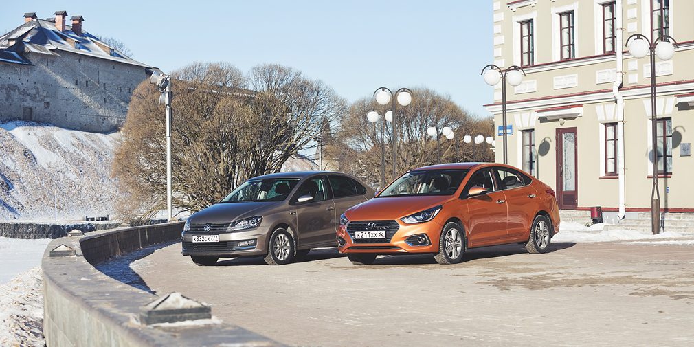 Тест-драйв Новый Hyundai Solaris против VW Polo
