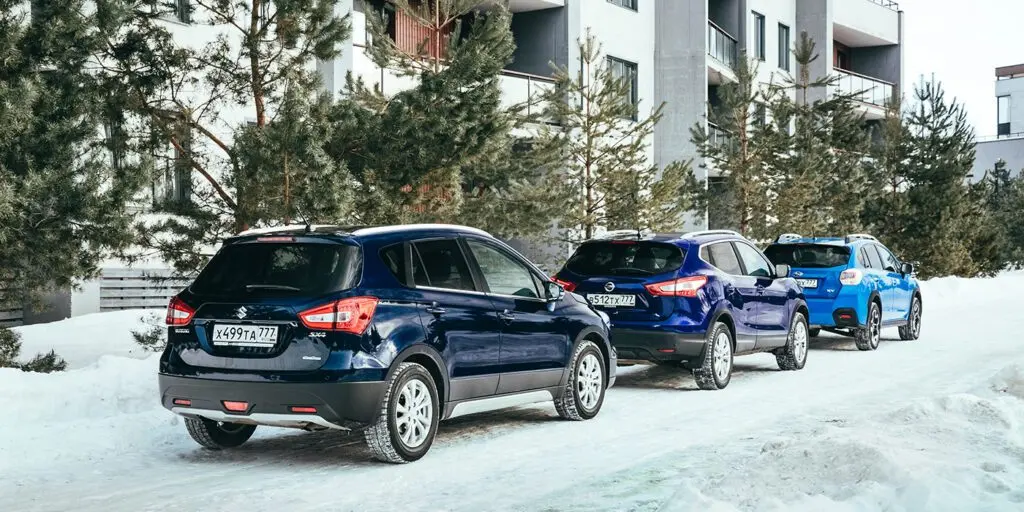 Тест-драйв Nissan Qashqai против Suzuki SX4 и Subaru XV